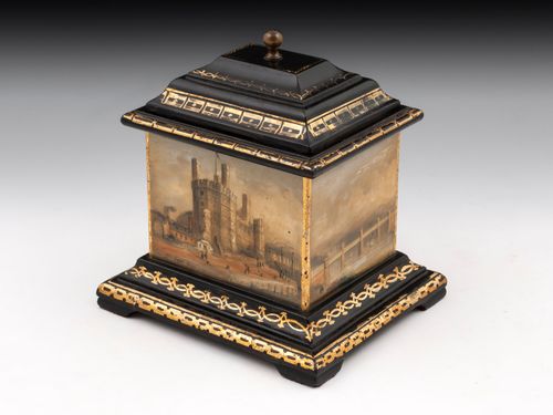 Antique Welsh Slate Tobacco Box