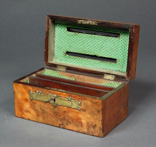 Burr Walnut Correspondence Box