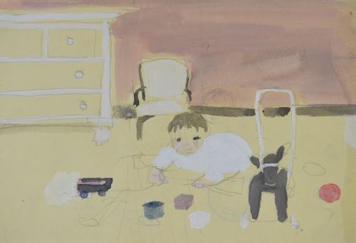 Barbara Dorf - Playtime - watercolour