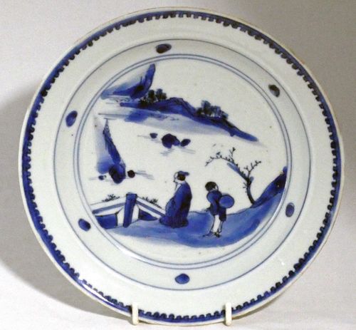 Ming Dynasty Blue and White Ko-sometsuke Plate