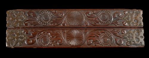 A Rare Sri-Lankan/Portuguese Rosewood Games box; Late 16th/early 17th Century