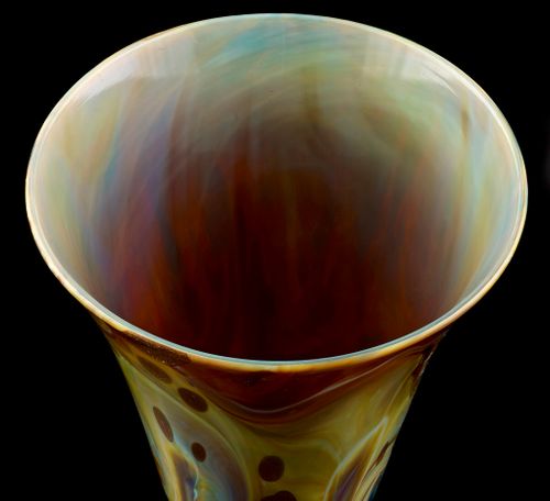 A Chalcedony Glass Beaker, with Aventurine Inclusions; Venice, 17th century