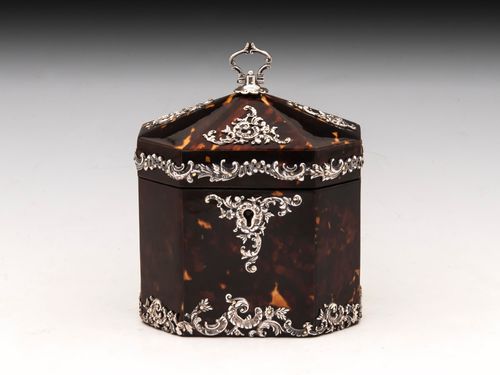 Tortoiseshell Tea Caddy