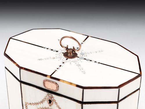 Ivory & Tortoiseshell Tea Caddy