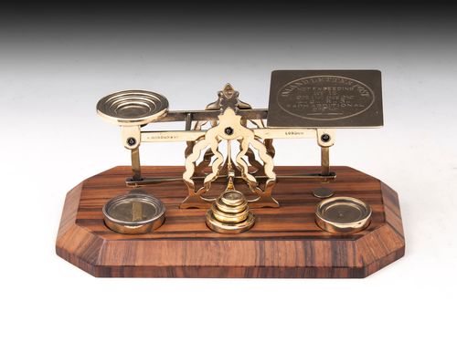S. Mordan & Co Brass Postal Scales