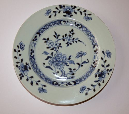 Nanking Cargo Blue and White Plate