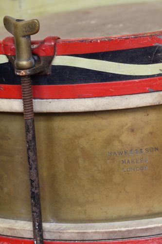 Antique Hawkes & Son Drum on Stand