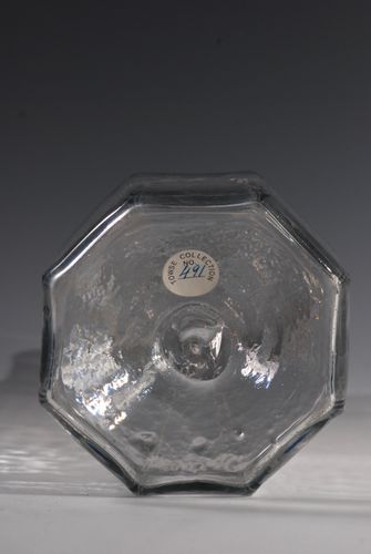 A rare octagonal decanter