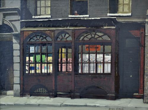 John Cole - Shop Front in Moor Street, Cambridge Circus