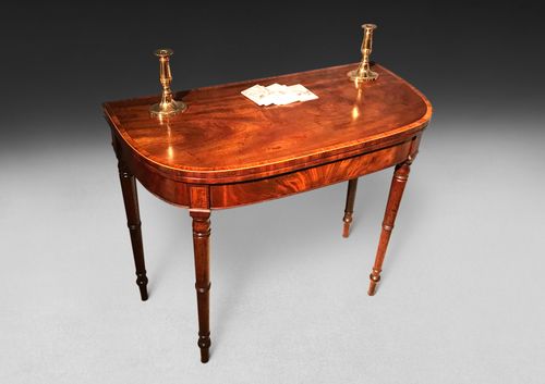 Sheraton Mahogany Card table