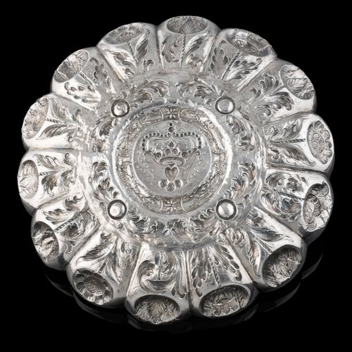 A Portuguese Silver salver c.1700
