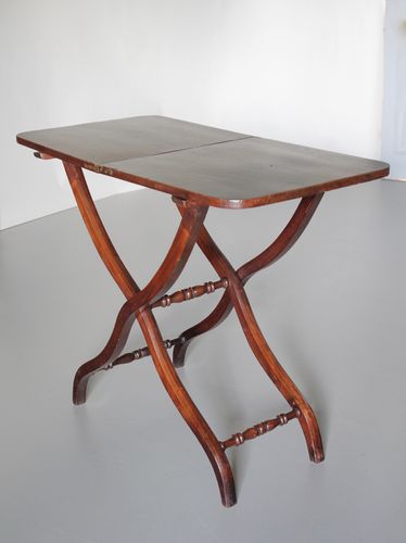 19th Century Mahogany Folding Coaching Table