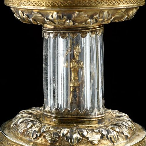 Antique Silver Gilt Standing Salt English 1550