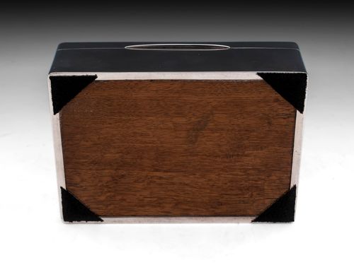 Sterling Silver Shagreen Cigar Box