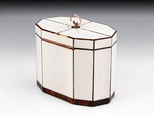 Ivory & Tortoiseshell Tea Caddy