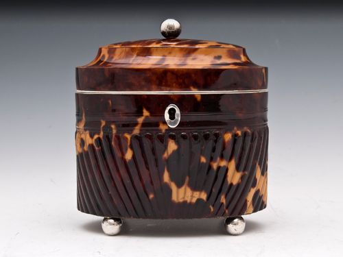 Pressed Oval Tea Caddy