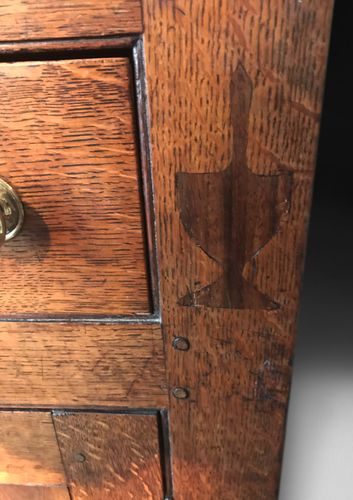 George III Inlaid Oak Welsh Dresser