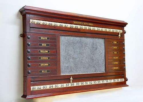 Victorian Mahogany Life Pool Scoreboard