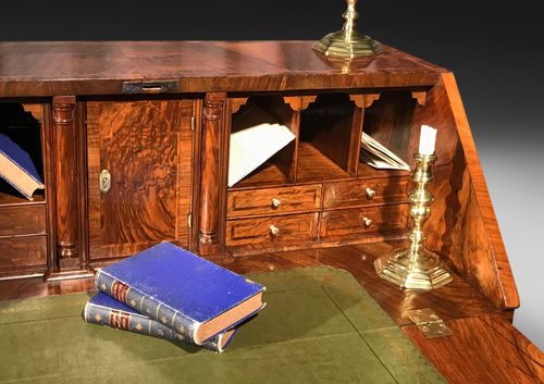 18th Century Figured Walnut Bureau