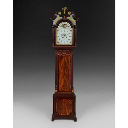 George III Mahogany Longcase Clock by Barwise