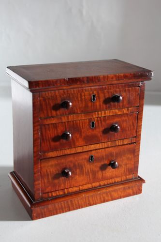 Antique Miniature Mahogany Chest of Drawers