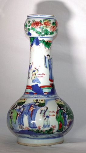 Chinese Transitional Wucai Jar