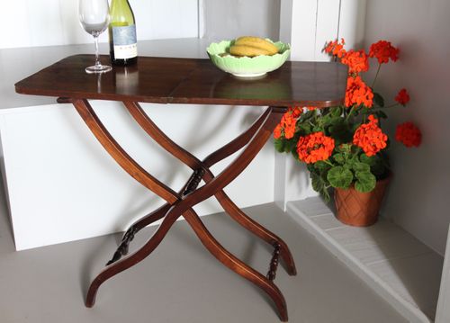 19th Century Mahogany Folding Coaching Table