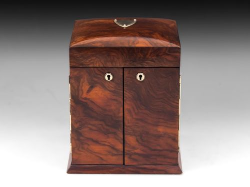 Antique Walnut Jewellery Cabinet