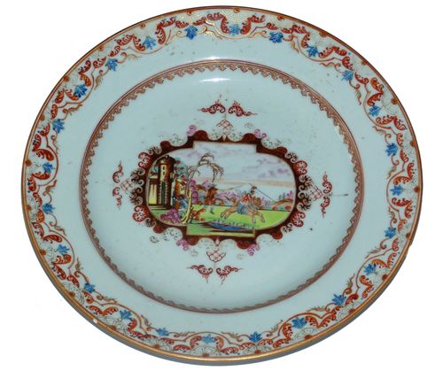 Qianlong Meissen Style Plate
