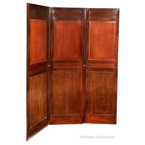 Mahogany, Folding Panelled Screen