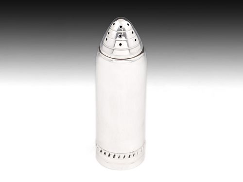 Artillery Shell Sterling Silver Novelty Sugar Shaker