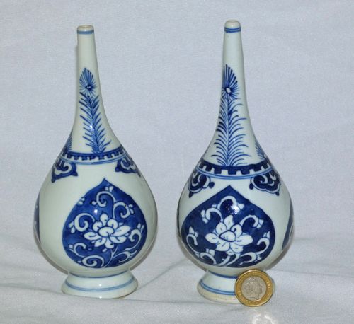 Kangxi early 18th century Pair of Rosewater Sprinklers