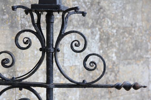 Large Antique Cast Iron Exterior Lantern