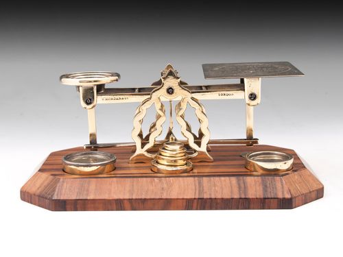 S. Mordan & Co Brass Postal Scales