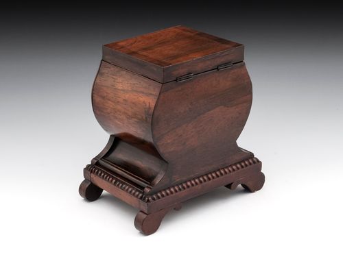 Rosewood Lyre Tea Caddy