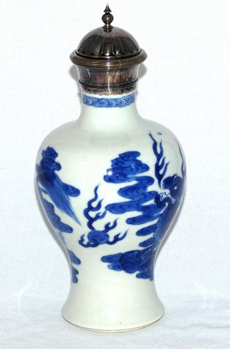kangxi Blue and White Baluster Vase