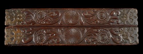A Rare Sri-Lankan/Portuguese Rosewood Games box; Late 16th/early 17th Century