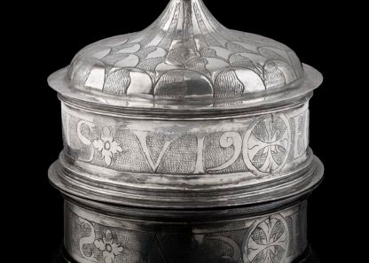 A Spanish silver Pyx c.1600