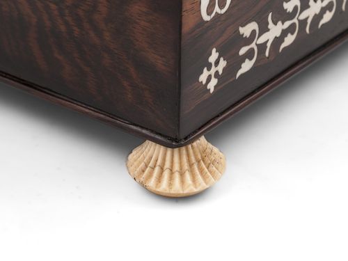 Antique Rosewood Piano Sewing Jewellery Table Cabinet