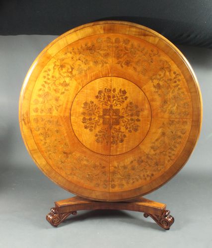 Antique satinwood centre table