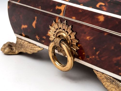 Regency Tortoiseshell & Silver Sewing Box