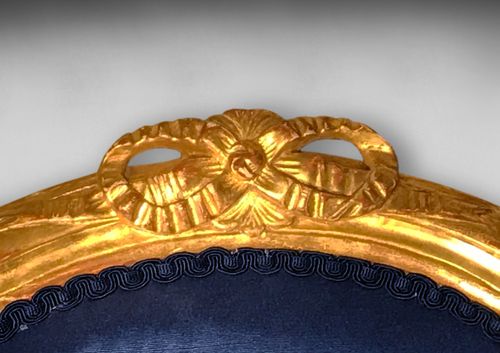 Pair of George III Carved Giltwood Salon Armchairs