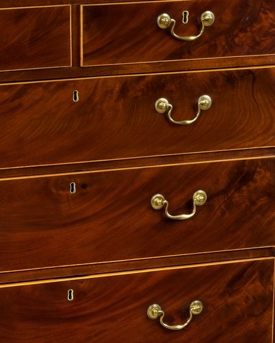 George III Mahogany Straight fronted Chest of Drawers