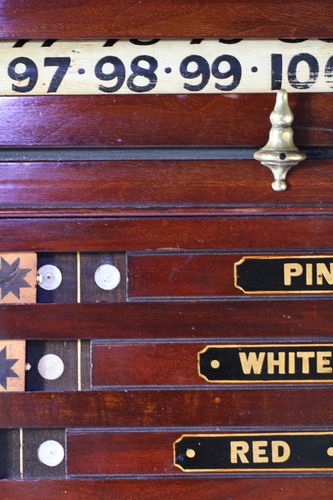 Victorian Mahogany Life Pool Scoreboard