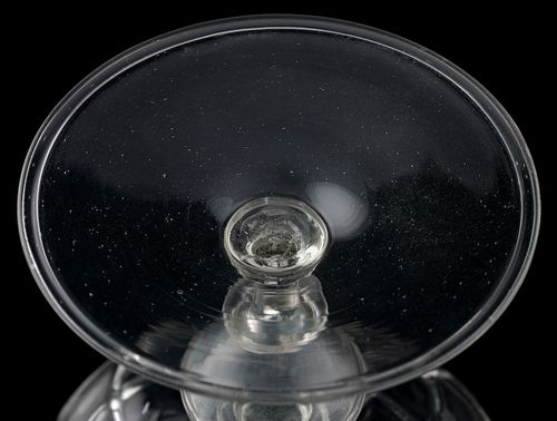 A Small Cristallo Glass Tazza; the Low Countries, first half of the 17th century.