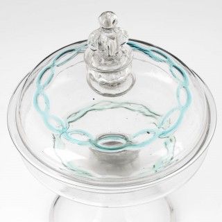 Rare Venetian Tazza 17th Century with Domed Cover
