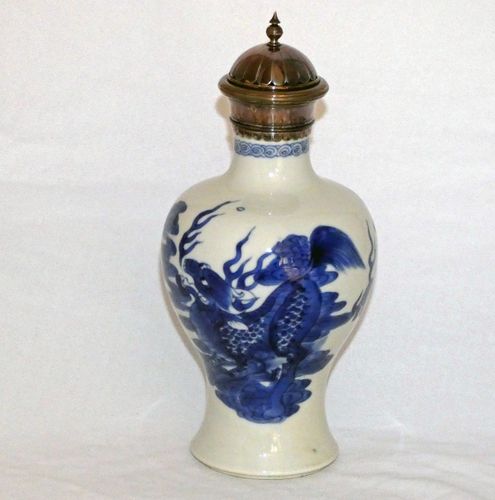 kangxi Blue and White Baluster Vase