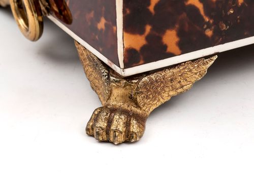 Regency Tortoiseshell & Silver Sewing Box