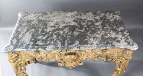 Giltwood console table