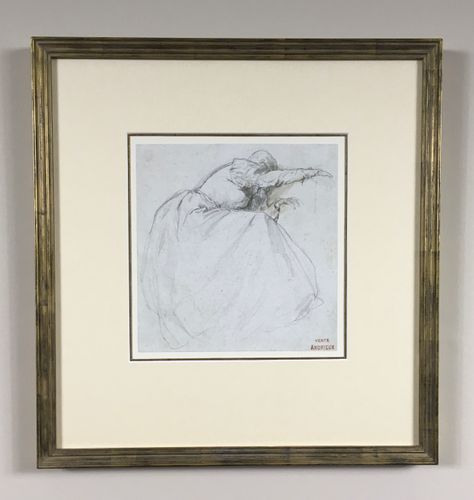 Clement Auguste Andrieux - Grief - pencil drawing